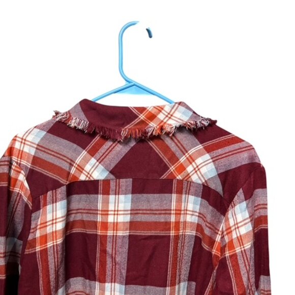 Signature Studios Button Down Long Sleeve Flannel Shirt-Size XL-Collared - Picture 7 of 8